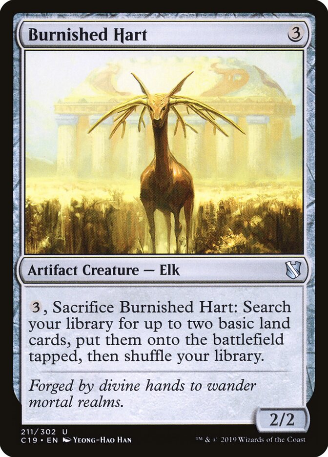 Burnished Hart card front
