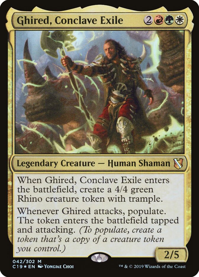 Ghired, Conclave Exile card front