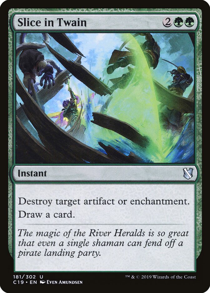 Slice in Twain card front