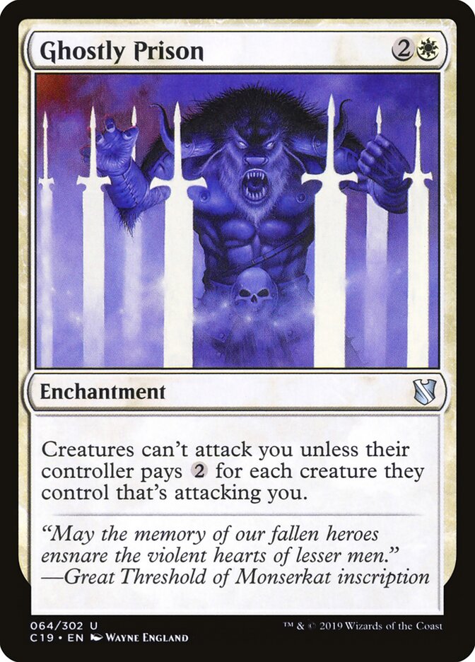 Ghostly Prison card front