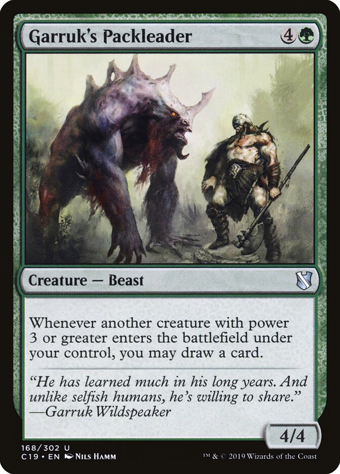Garruk's Packleader card front