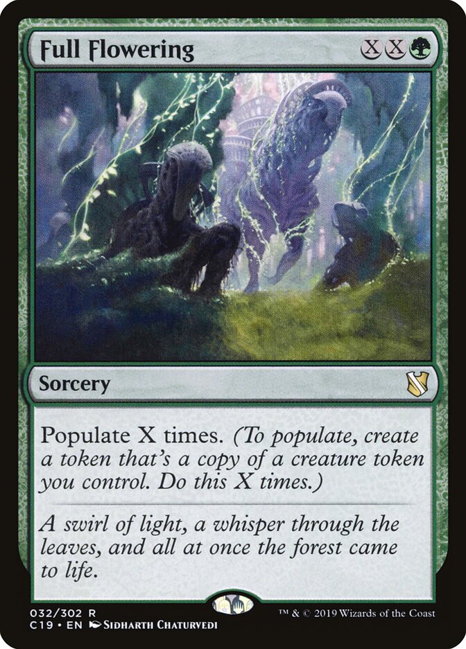 Full Flowering card front