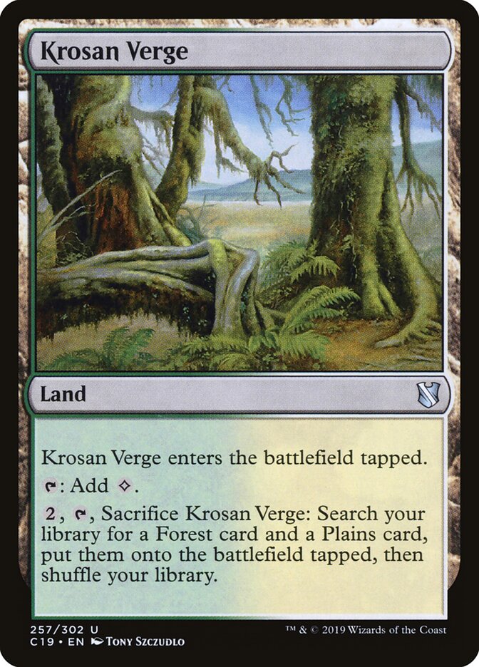 Krosan Verge card front