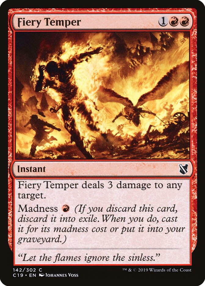 Fiery Temper card front