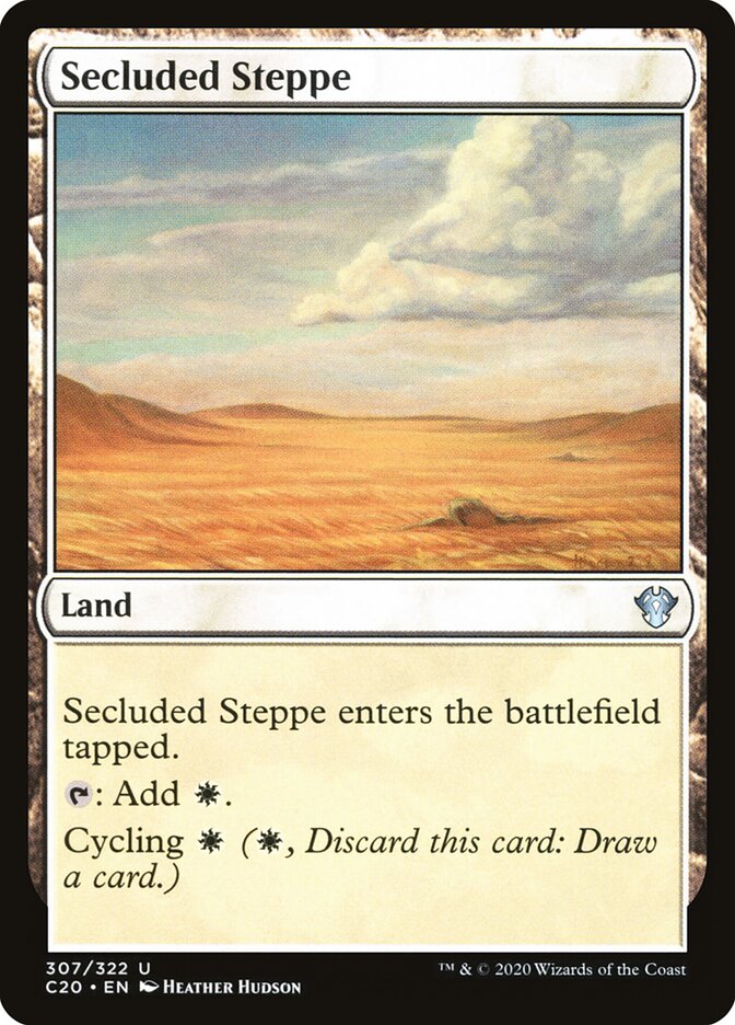 Secluded Steppe card front