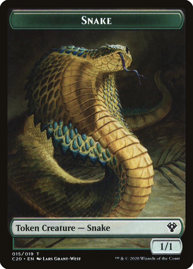Snake card front