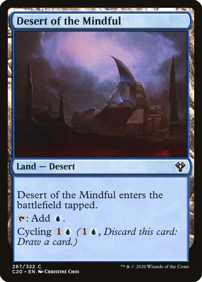 Desert of the Mindful card front