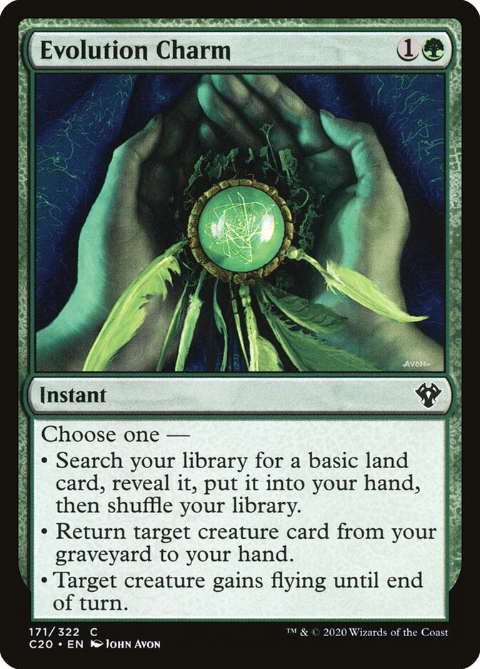 Evolution Charm card front