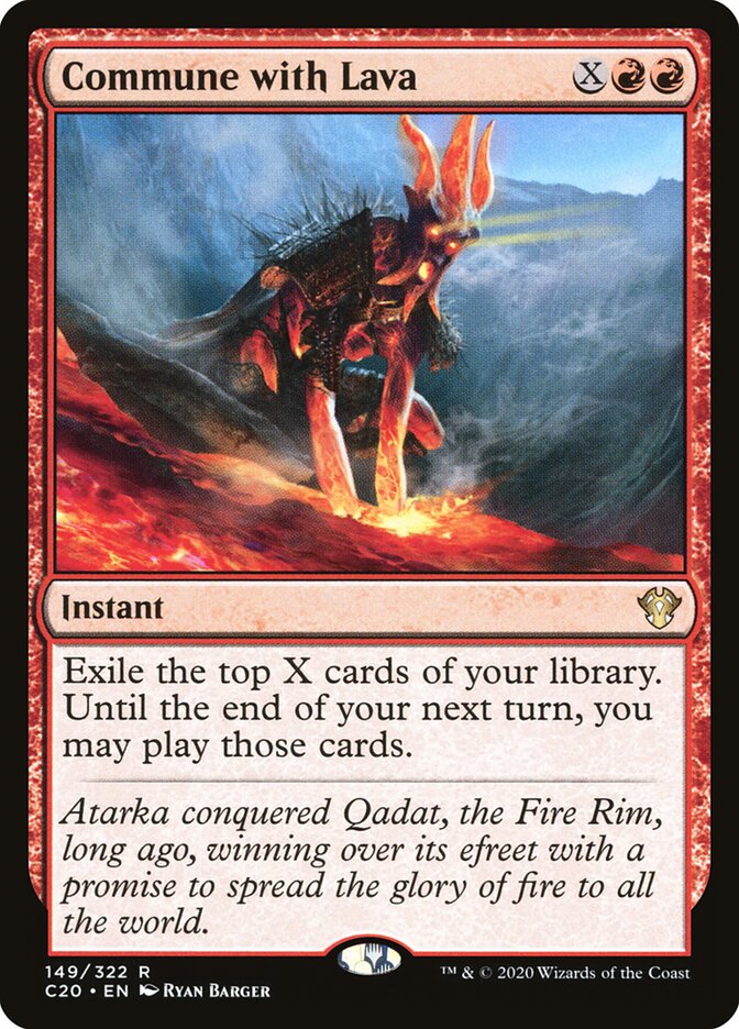 Commune with Lava card front