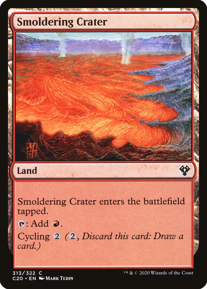 Smoldering Crater card front