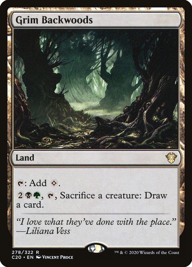 Grim Backwoods card front