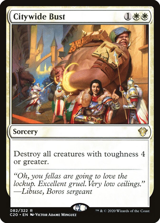 Citywide Bust card front