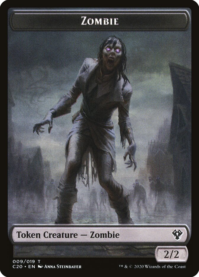 Zombie card front