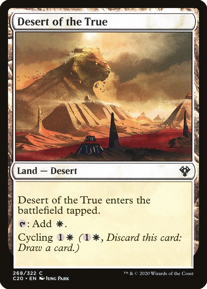 Desert of the True card front