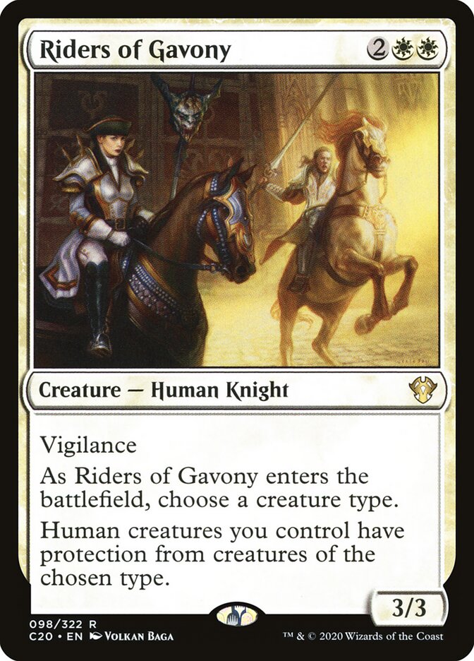 Riders of Gavony card front