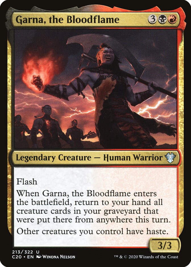 Garna, the Bloodflame card front