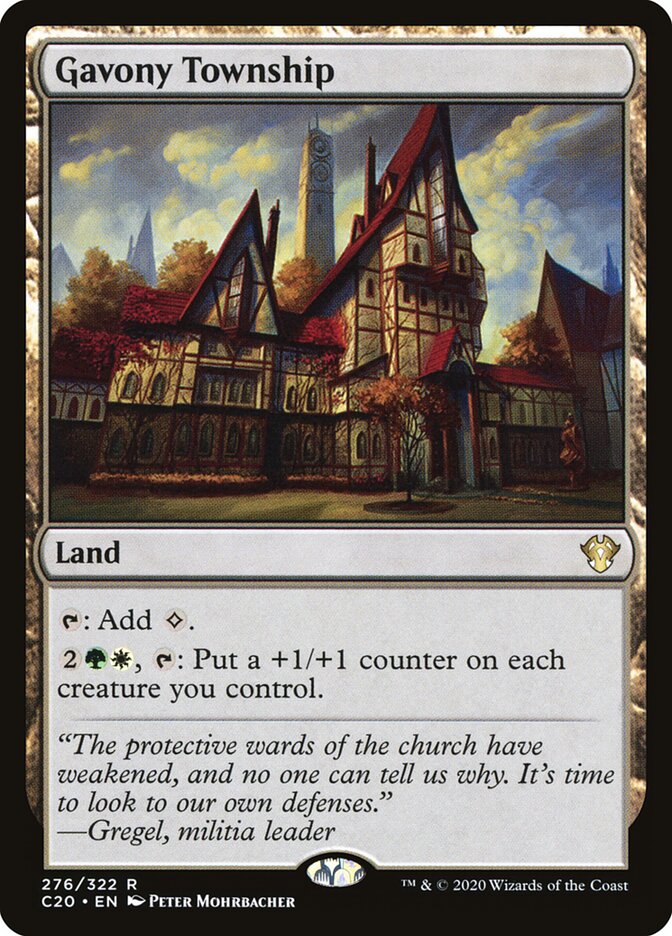 Gavony Township card front