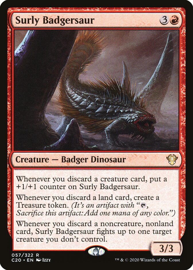 Surly Badgersaur card front