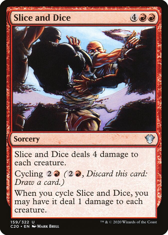 Slice and Dice card front