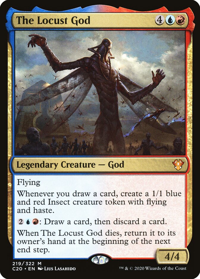 The Locust God card front
