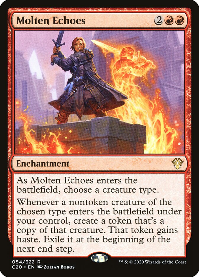Molten Echoes card front