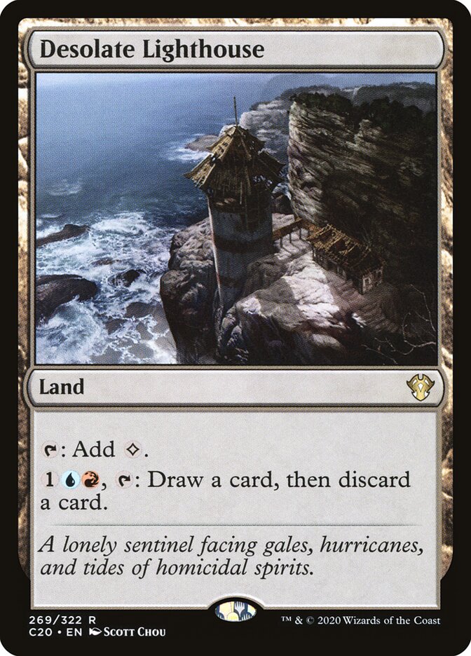 Desolate Lighthouse card front