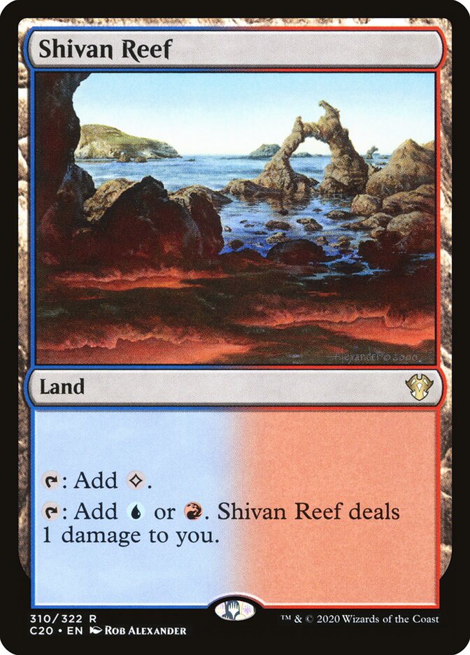 Shivan Reef card front