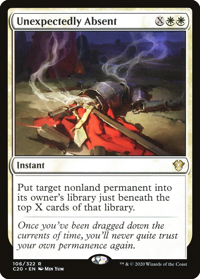 Unexpectedly Absent card front
