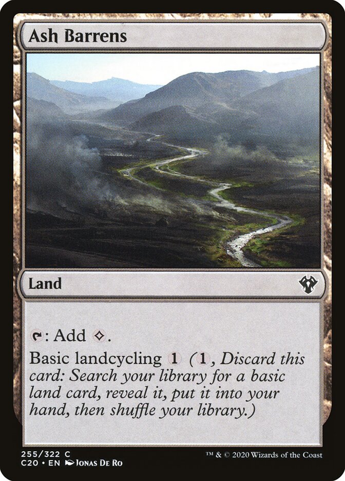 Ash Barrens card front
