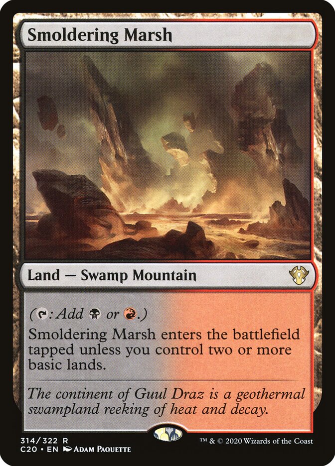 Smoldering Marsh card front