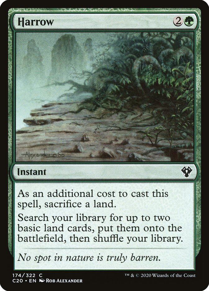 Harrow card front