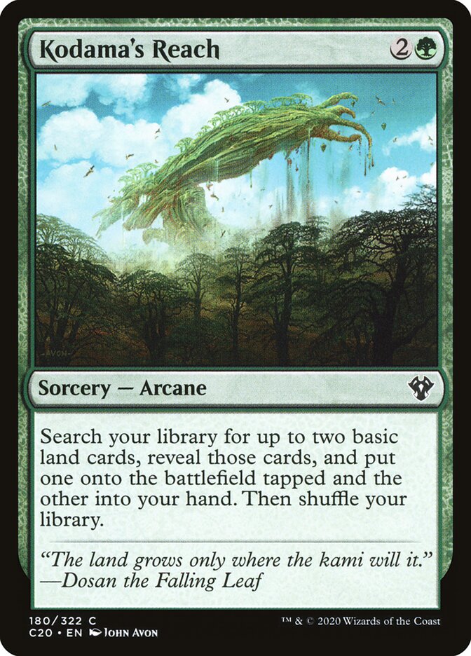 Kodama's Reach card front