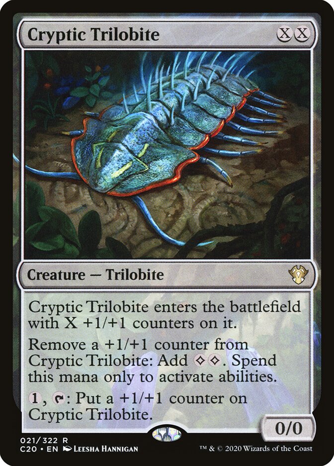 Cryptic Trilobite card front