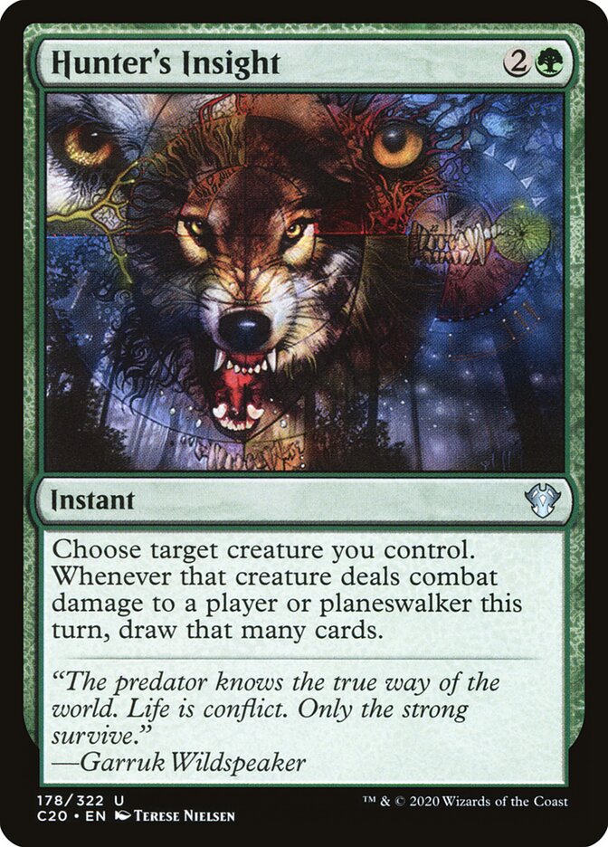 Hunter's Insight card front