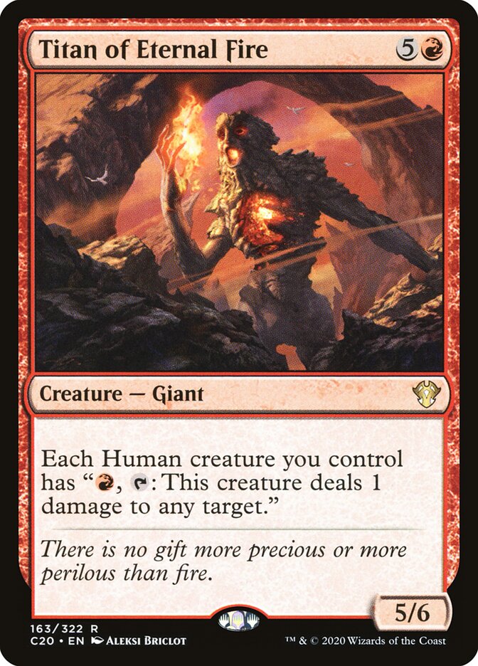 Titan of Eternal Fire card front