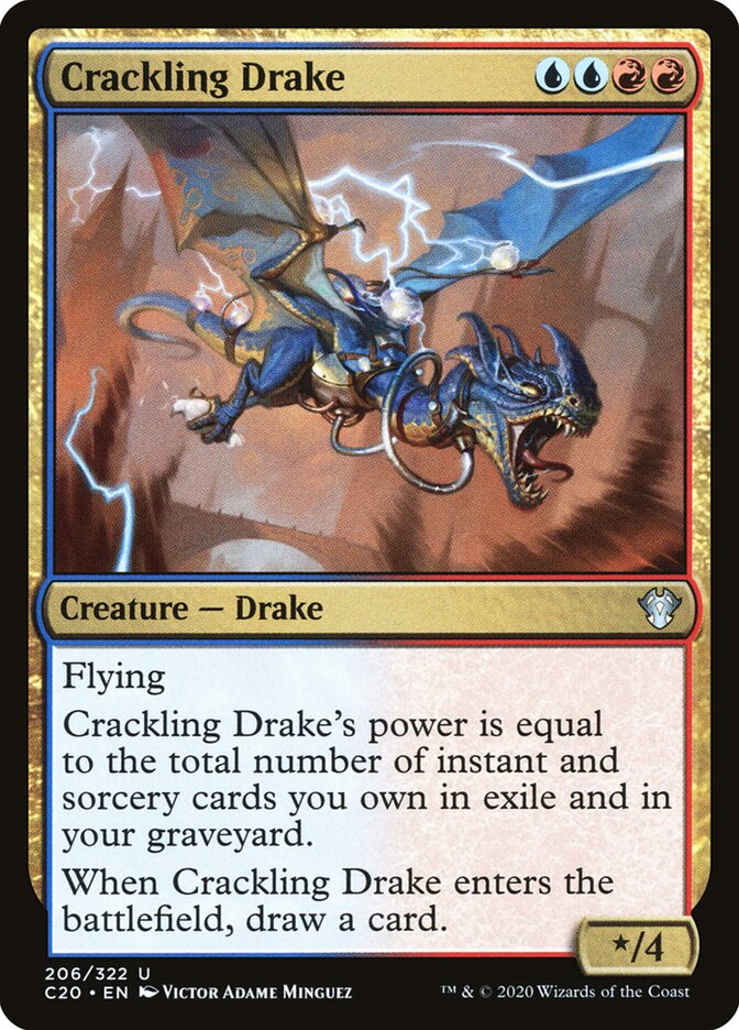Crackling Drake card front