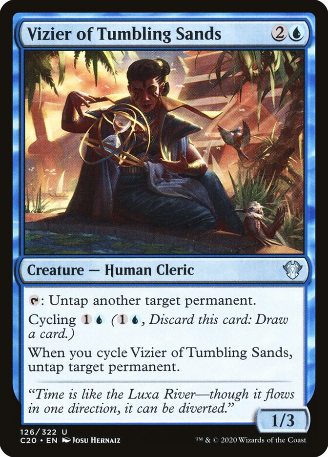 Vizier of Tumbling Sands card front