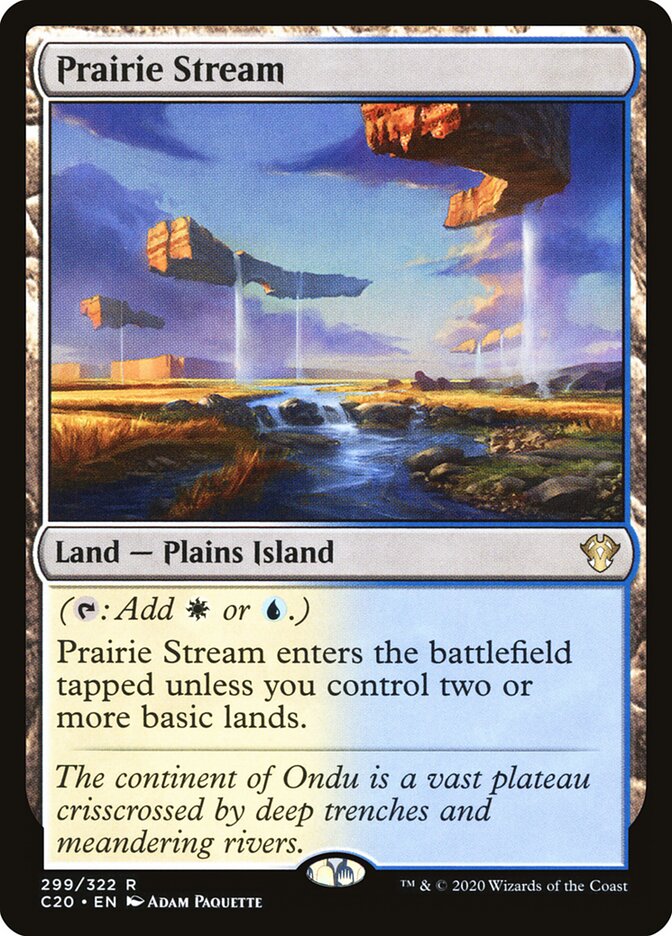 Prairie Stream card front