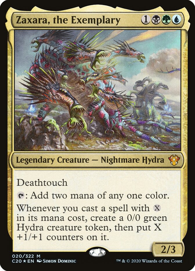 Zaxara, the Exemplary card front