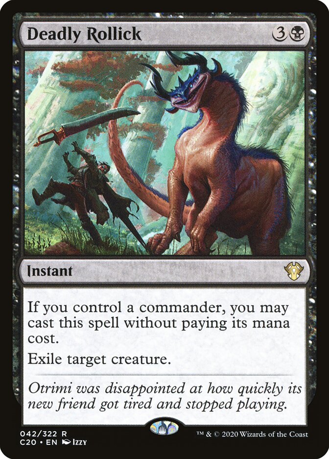 Deadly Rollick card front