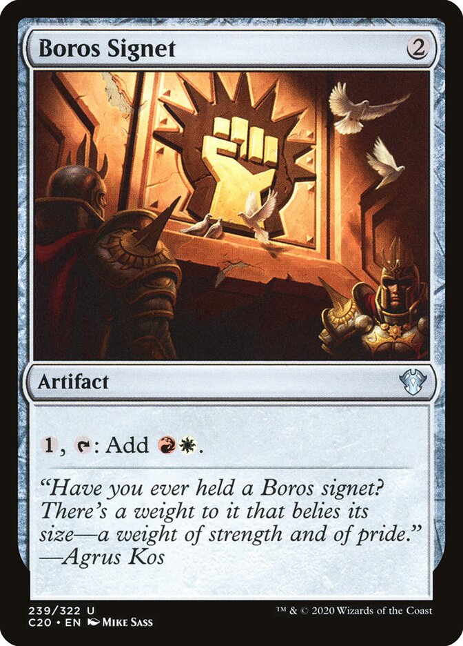 Boros Signet card front