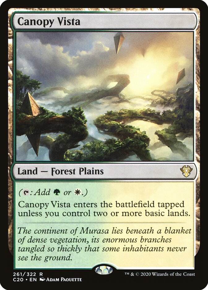 Canopy Vista card front