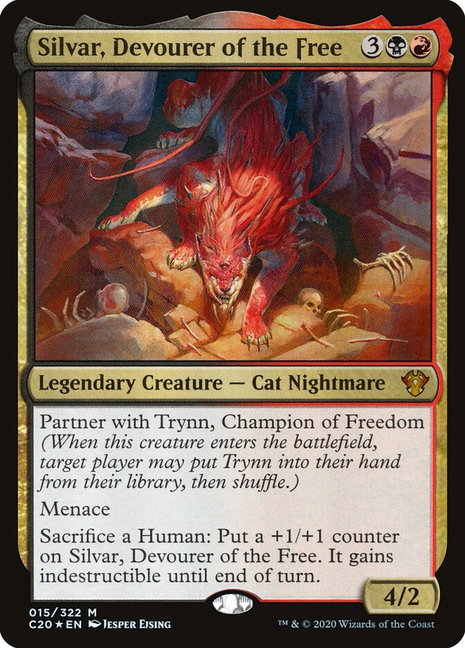 Silvar, Devourer of the Free card front