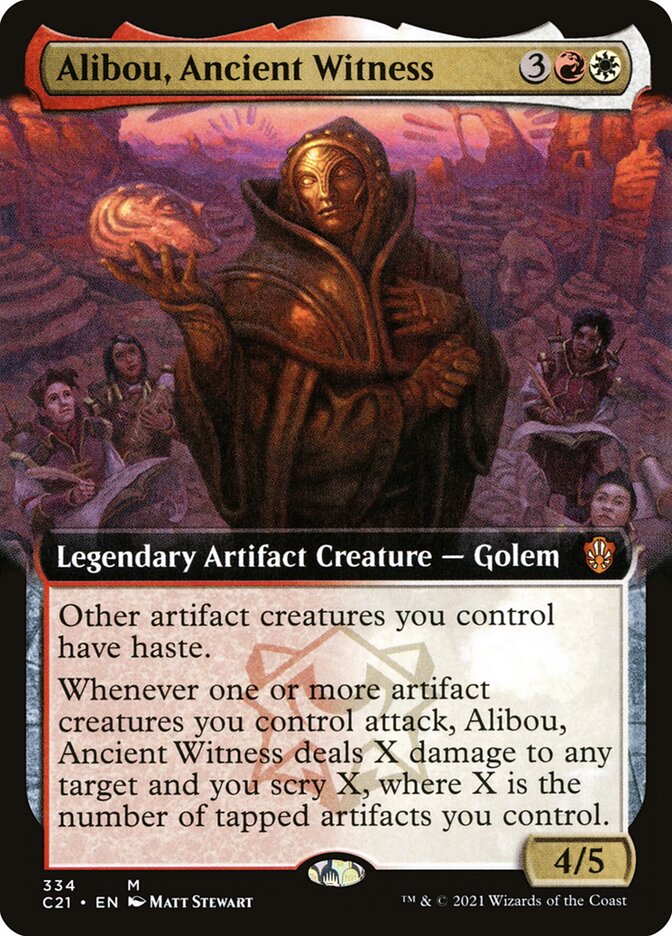 Alibou, Ancient Witness card front