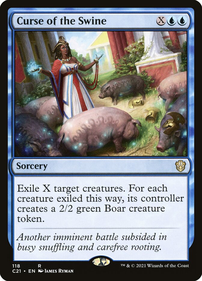 Curse of the Swine card front