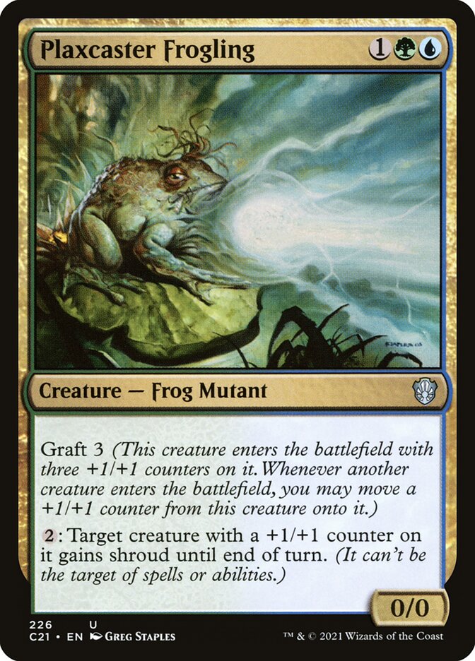 Plaxcaster Frogling card front