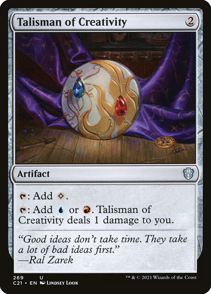 Talisman of Creativity card front