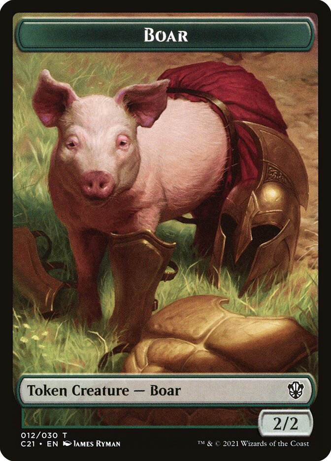 Boar card front