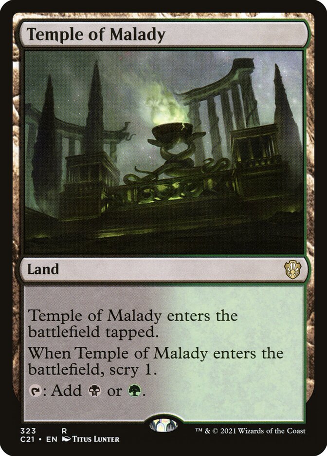 Temple of Malady card front