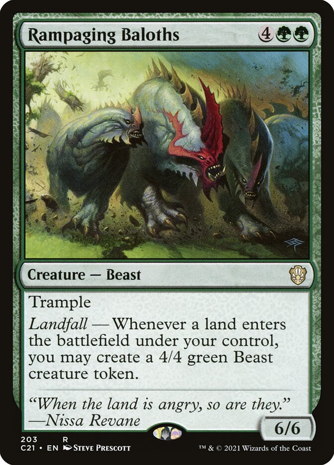 Rampaging Baloths card front